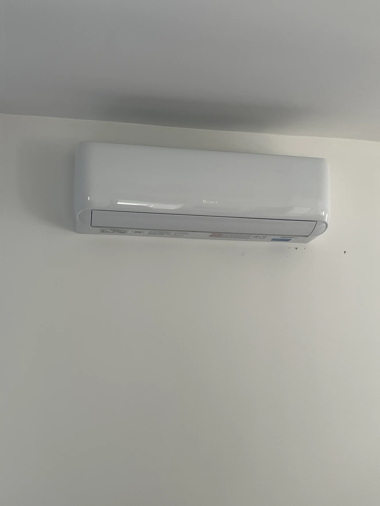 Close-up of a Gree mini-split indoor unit